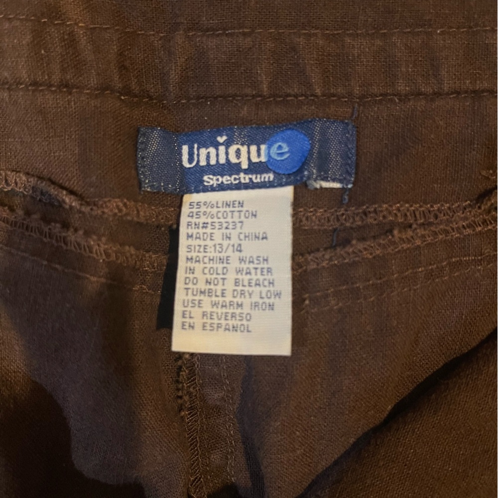 Unique Spectrum Brown Utility Drawstring Capris - image 4